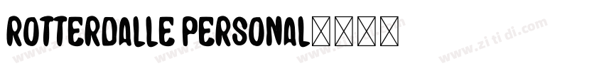 Rotterdalle Personal字体转换